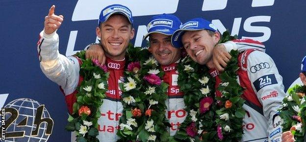 Andre Lotterer, Benoit Treluyer and Marcel Fassler