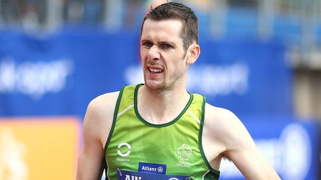 Michael McKillop finished over six seconds ahead of runner-up Russian Chermen Kobesov