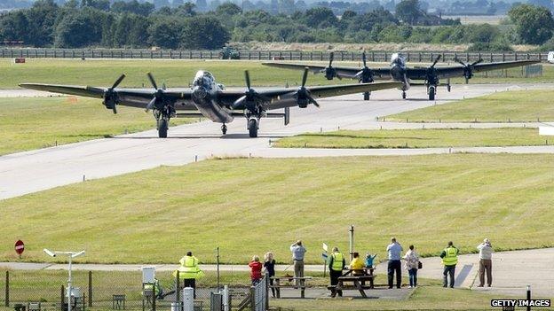 Two Lancasters