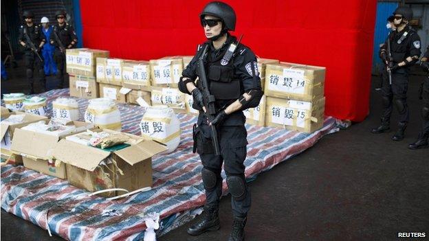 Authorities have intensified their crackdown on illegal drug use in China