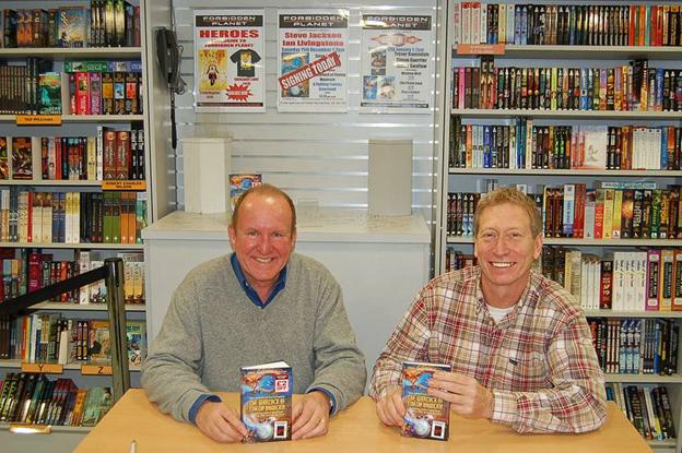 Ian Livingstone (left) and Steve Jackson more recently