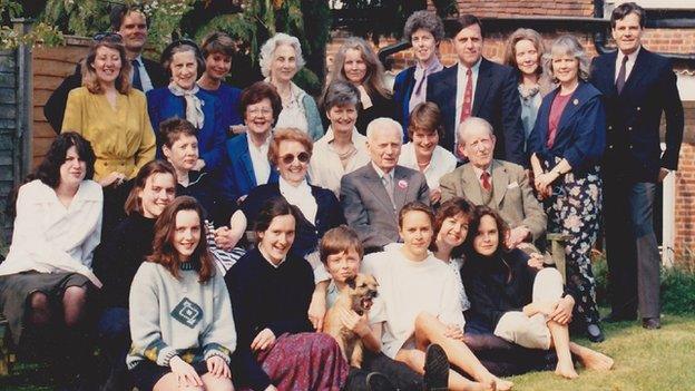 Family group at Paul Bareau's 90th birthday