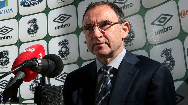 Republic of Ireland manager Martin O'Neill