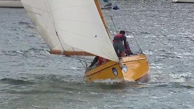 Racing has been taking place in Fowey