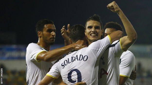 Tottenham midfielder Erik Lamela