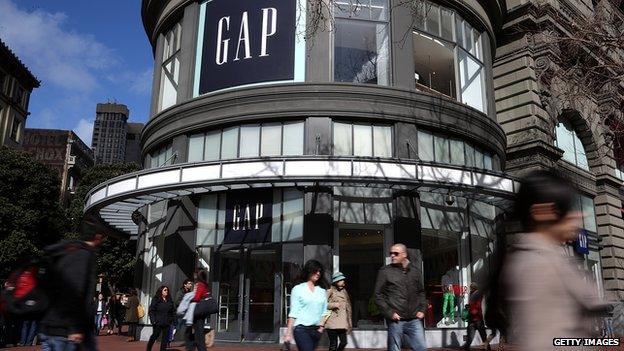 Gap store outdoor in San Francisco