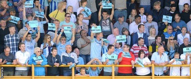 Coventry fans protest