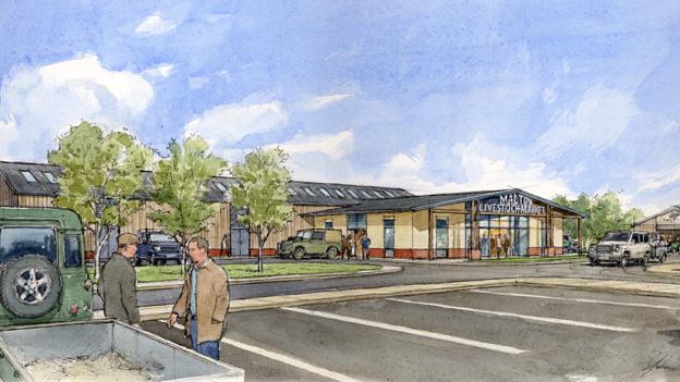 Artist impression of development