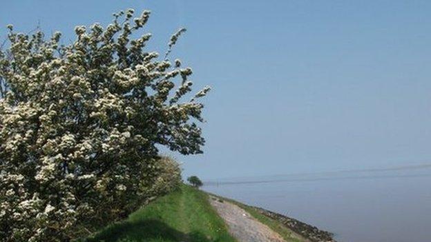 The coastal path at the west end of Panton Cop