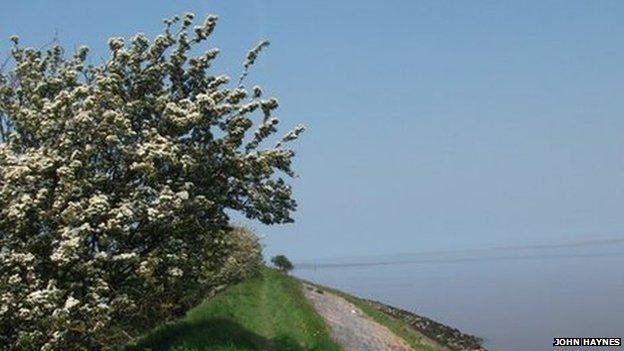 The coastal path at the west end of Panton Cop