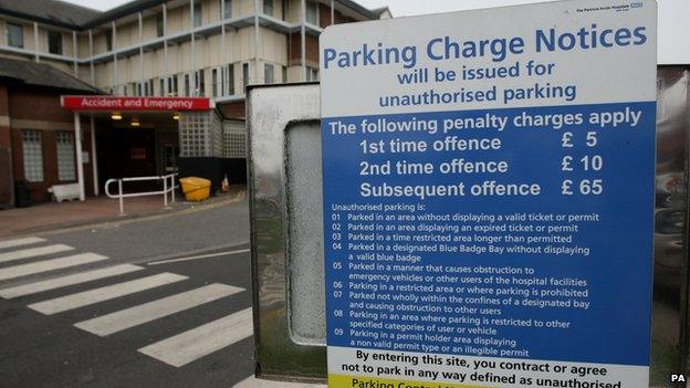 Car park at Oldham Royal Hospital