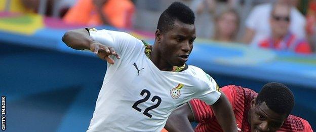 Ghana winger Wakaso Mubarak