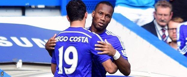 Didier Drogba replaces Diego Costa