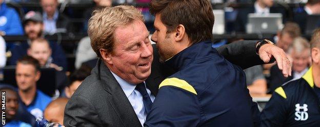 QPR boss Harry Redknapp and Tottenham manager Mauricio Pochettino