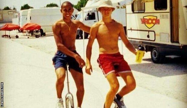 Lewis Hamilton and Nico Rosberg