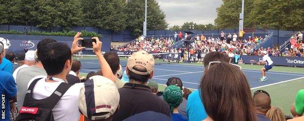 James McGee in action at US Open qualifying