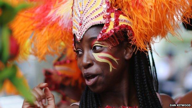 Dancer at Notting Hill carnival