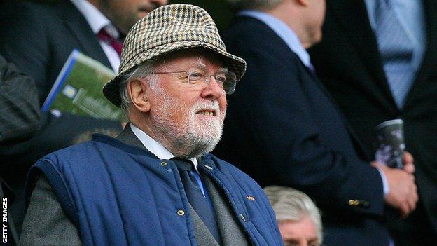 Lord Richard Attenborough at Stamford Bridge