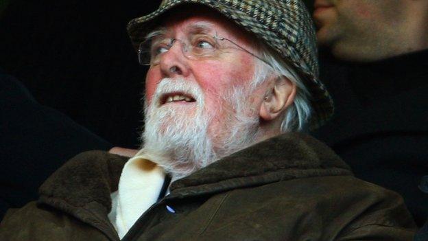 Lord Richard Attenborough at Stamford Bridge
