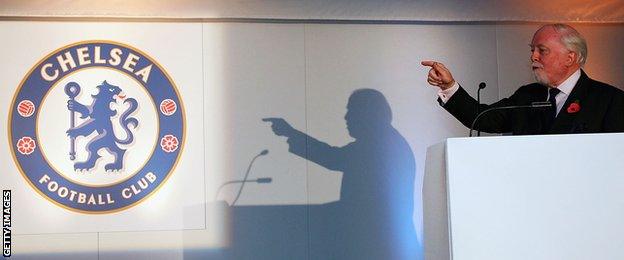 Lord Attenborough at Stamford Bridge