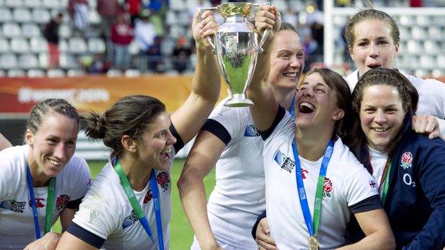 England's 15-a-side team won the Women's Rugby World Cup in Paris