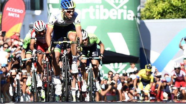 Michael Matthews wins stage three of the Vuelta