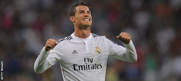 Real Madrid goalscorer Cristiano Ronaldo