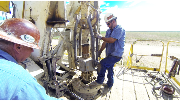 Engineers drill for water