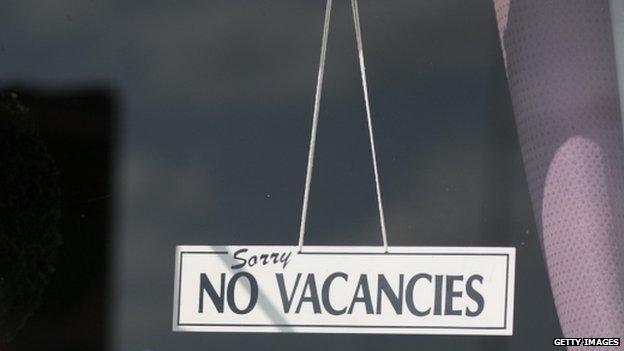 No vacancies sign