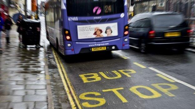 Bup stop sign in Bristol