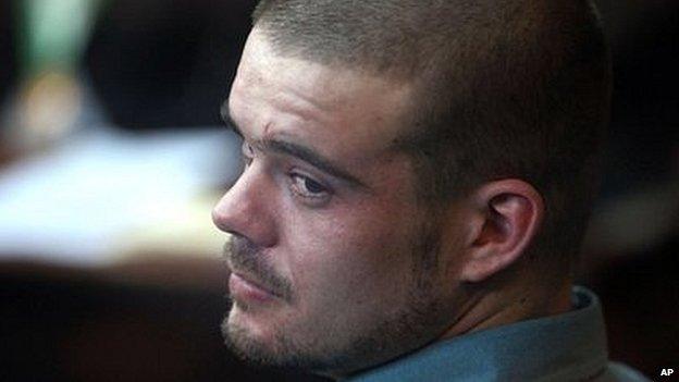 Dutch national Joran van der Sloot is pictured during a hearing at the Lurigancho prison in Lima on 11 January, 2011.