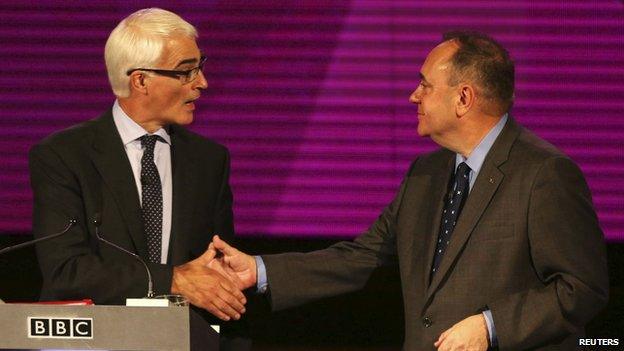 Alistair Darling and Alex Salmond