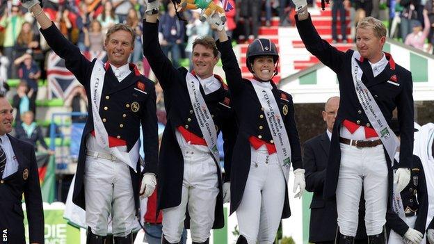 GB claim team silver in the World dressage in Caen