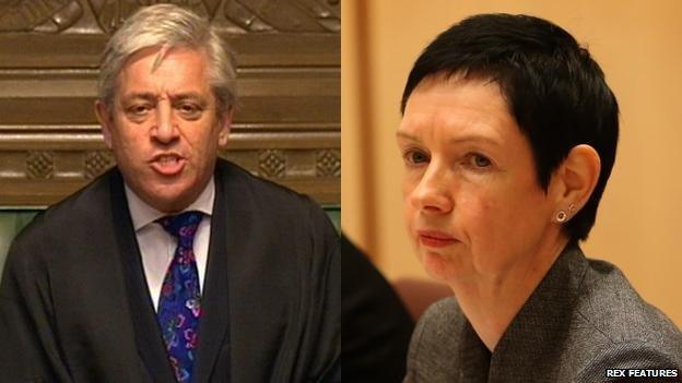 John Bercow and Carol Mills