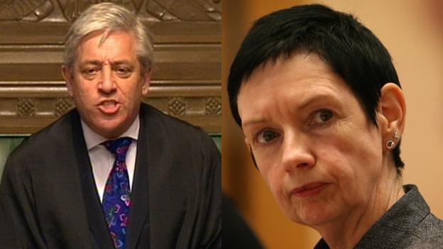 John Bercow and Carol Mills