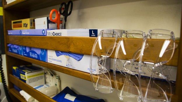 Equipment in the medical bay