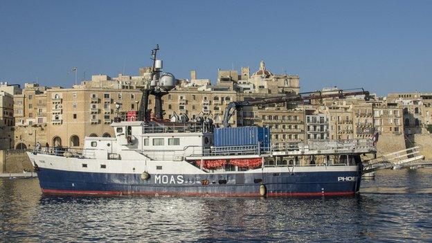 The Phoenix in Malta's Grand Harbour