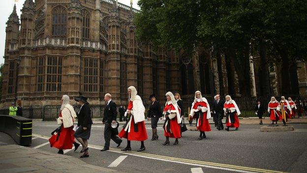 Judges procession at Westminster marks start of legal year