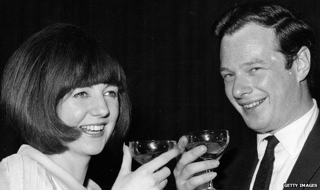 Cilla Black and music mogul Brian Epstein