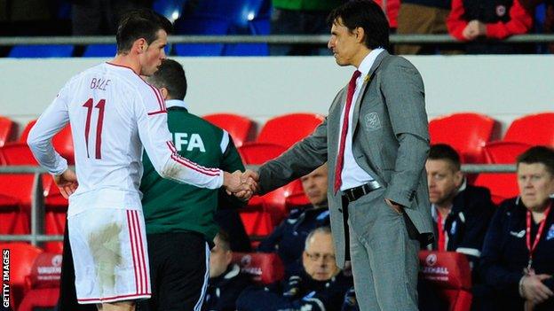 Gareth Bale and Chris Coleman