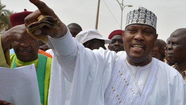 Niger's speaker of parliament Hama Amadou in June 2014