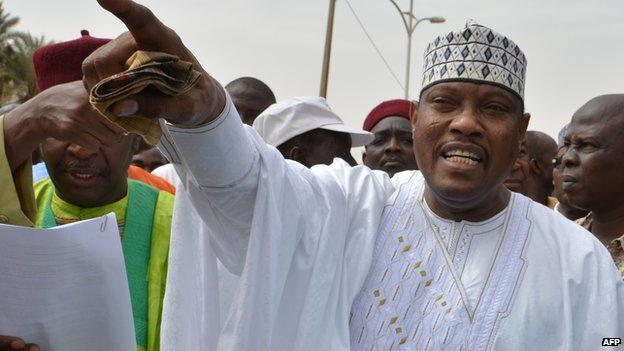 Niger's speaker of parliament Hama Amadou in June 2014