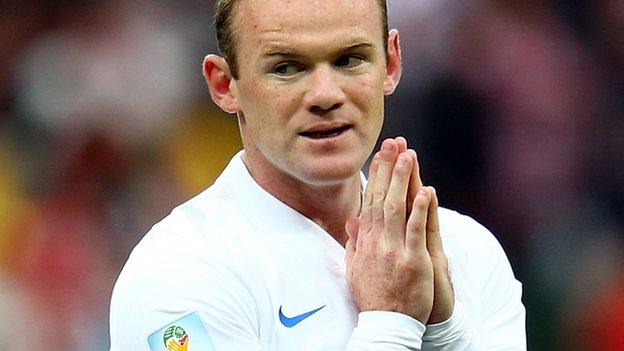 Wayne Rooney during the World Cup