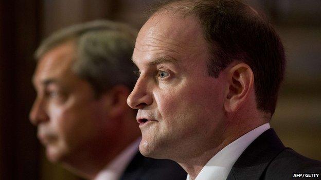 Nigel Farage (left) and Douglas Carswell