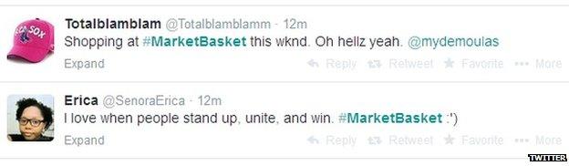 Twitter #MarketBasket tweets