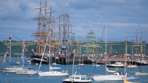 Tall ships in Falmouth (Pic Paul Watts)