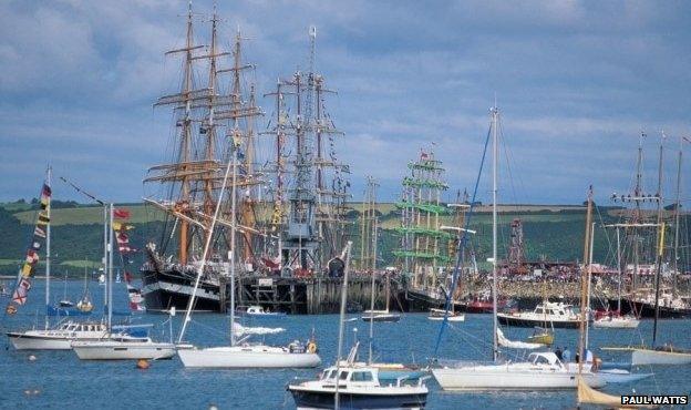 Tall ships in Falmouth (Pic Paul Watts)