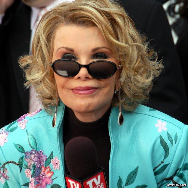 Joan Rivers at the Oscars in 2005