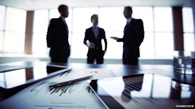 Businessmen in an office