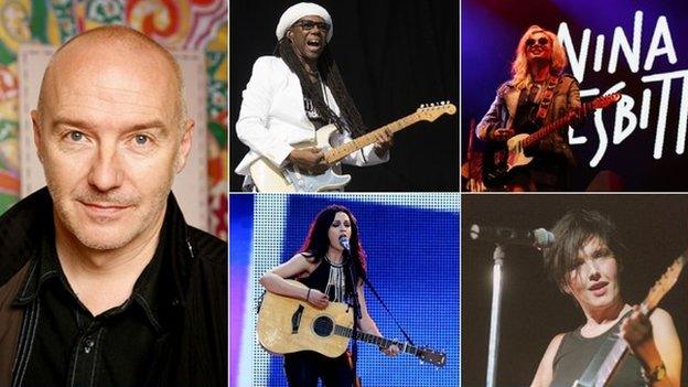 Midge Ure, Nile Rodgers, Nina nesbitt, Sharleen Spiteri and Amy Macdonald